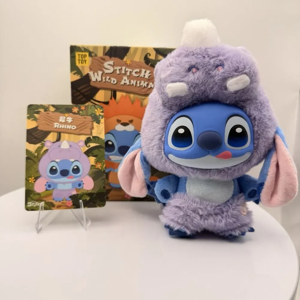 Top Toy Disney Stitch Wild Animal Blind Box Plush Pendant Confirmed - RHINO